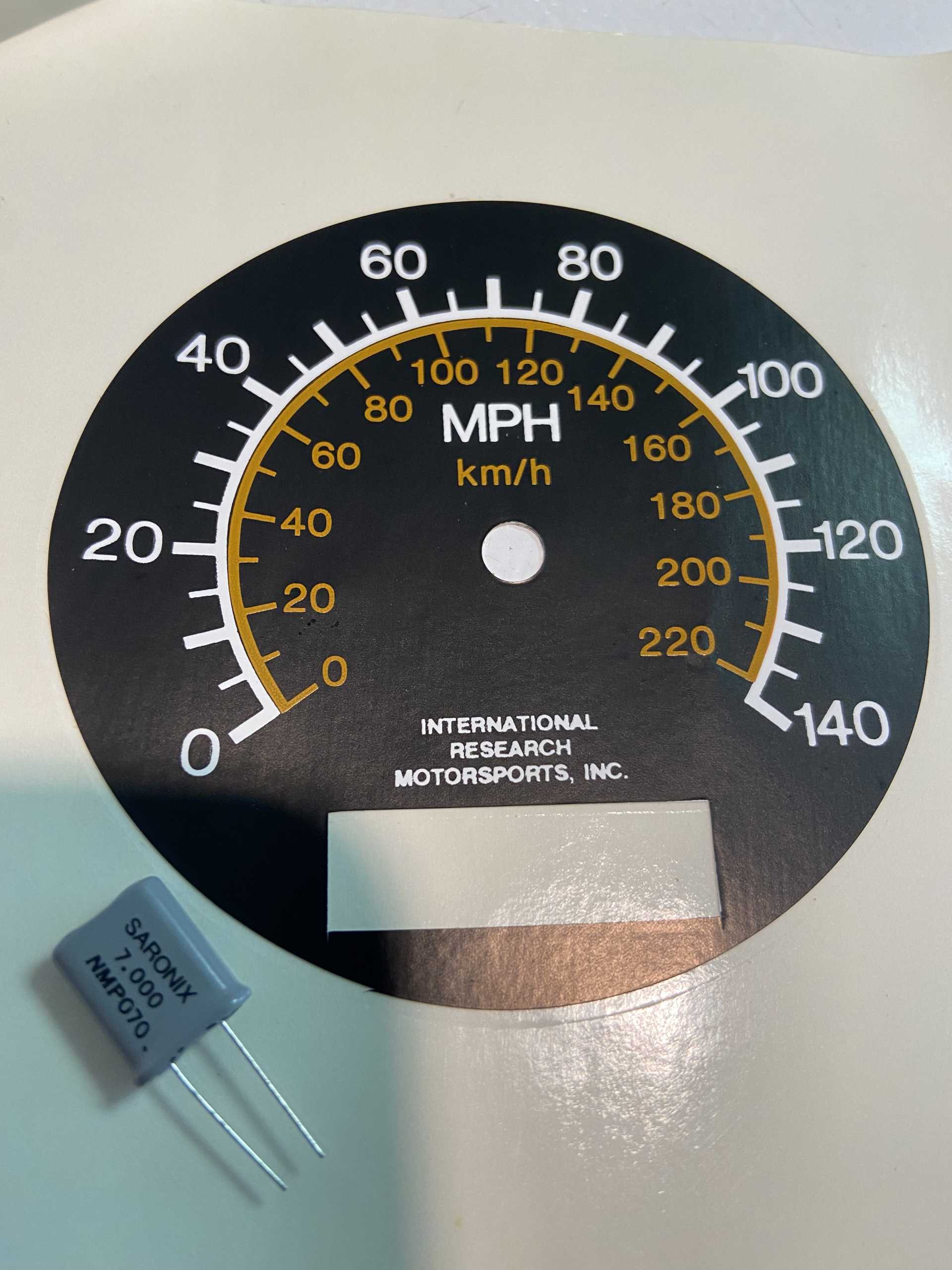 140 mph speedometer conversion kit. AKA the IRM kit Pennock's Fiero Forum